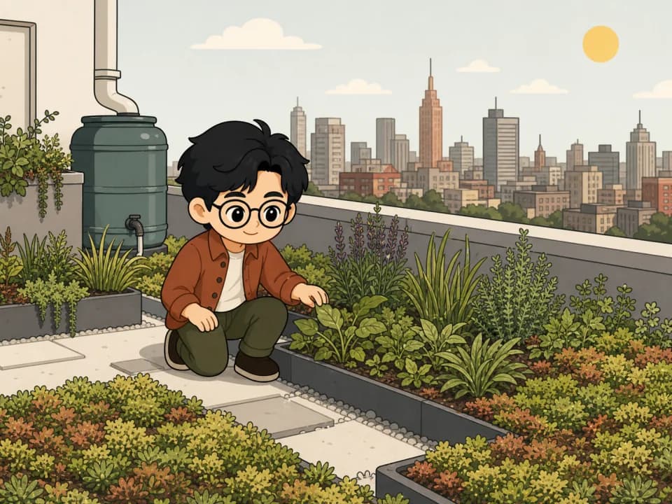 视觉 IP 查看绿色屋顶植物的文章插图